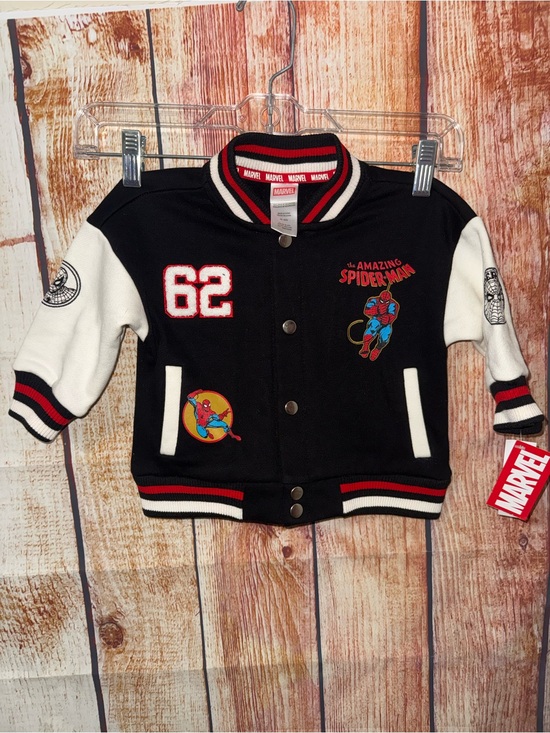 Marvel Other - 🆕NWT Marvel Spider-Man varsity jacket size 12 months